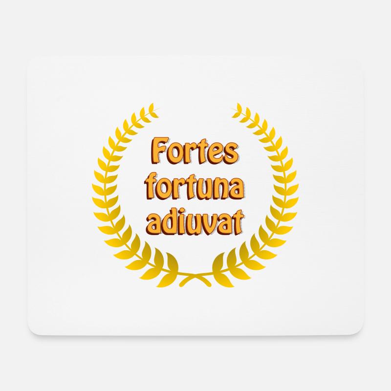 Latein für Angeber (Mut-Edition) - Mousepad (Querformat) - Weiß