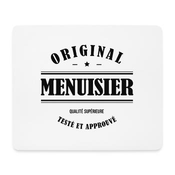 MENUISIER ORIGINAL - Tapis de souris (format paysage) - blanc - Devant