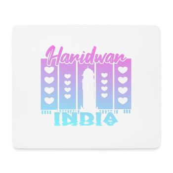 Haridwar India Sunset - Mouse Pad (horizontal) - white - Front