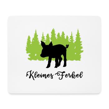 "Kleines Ferkel: Niedliche Verspieltheit" - Mousepad (Querformat) - Weiß - Vorne