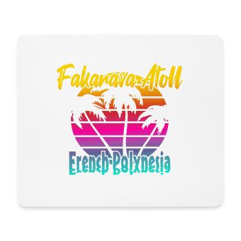 Fakarava Atoll - Mousepad (Querformat) - Weiß - Vorne