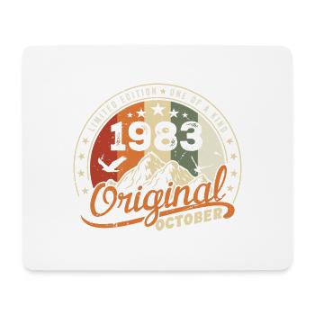 October 1983 Birthday Gift October 1983 - Mouse Pad (horizontal) - white - Front