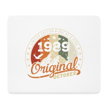 October 1989 Birthday Gift October 1989 - Mouse Pad (horizontal) - white - Front