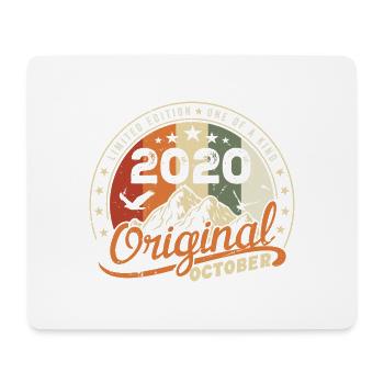 Octobre 2020 Cadeau D’anniversaire October 2020 - Tapis de souris (format paysage) - blanc - Devant