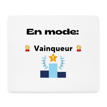 En mode vainqueur - Tapis de souris (format paysage) - blanc - Devant