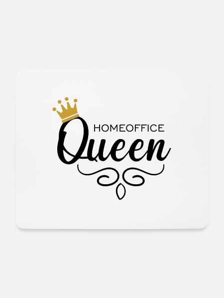 Homeoffice Queen - Mousepad (Querformat) - Weiß