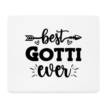Bestes Gotti der Welt Schweiz Patentante Patin - Mousepad (Querformat) - Weiß - Vorne