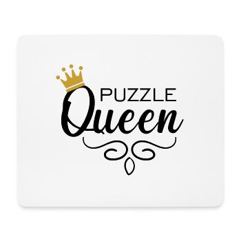 Puzzle Queen - Mousepad (Querformat) - Weiß - Vorne