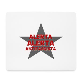 ALERTA ALERTA ANTIFA mostly backprint backprint - Mouse Pad (horizontal) - white - Front