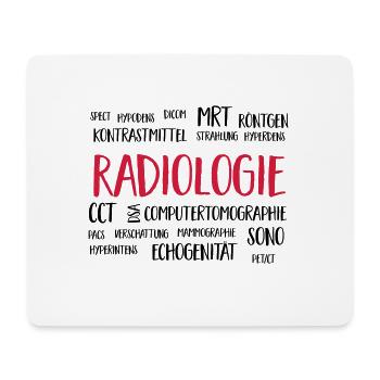 radiologiecloud - Mousepad (Querformat) - Weiß - Vorne