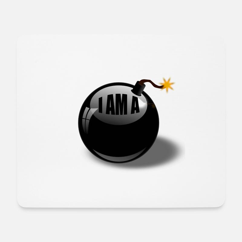 Bomb - Mouse Pad (horizontal) - white