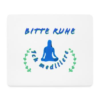 Entspannende Meditationsbotschaft - Mousepad (Querformat) - Weiß - Vorne