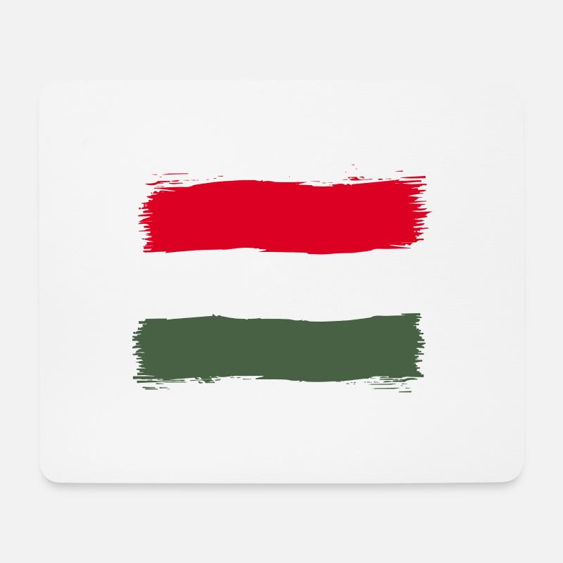 Ungarn - Mousepad (Querformat) - Weiß