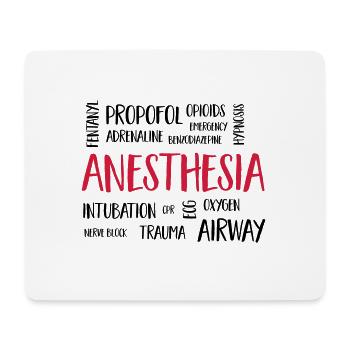 anesthesiacluster - Mouse Pad (horizontal) - white - Front