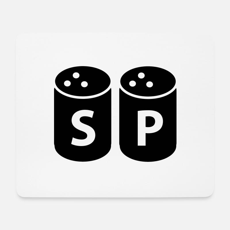 Salt and pepper! salt and pepper! - Mouse Pad (horizontal) - white