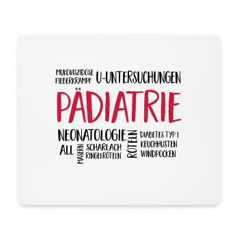pädiatriewolke - Mousepad (Querformat) - Weiß - Vorne