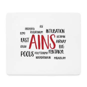 ains cloud - Mouse Pad (horizontal) - white - Front
