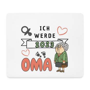 Ich werde 2023 Oma - Mousepad (Querformat) - Weiß - Vorne