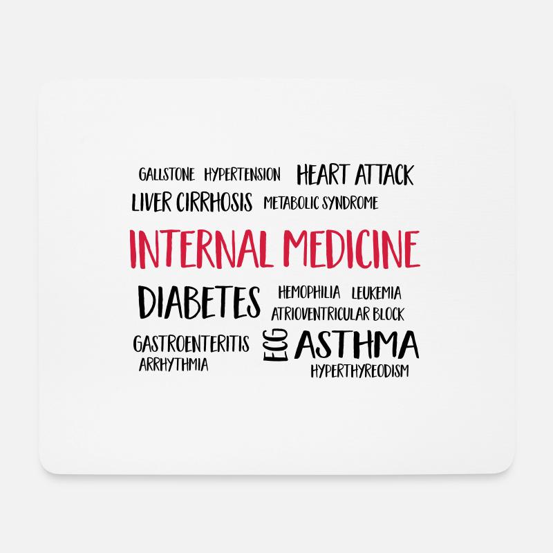 internal medicine - Mouse Pad (horizontal) - white