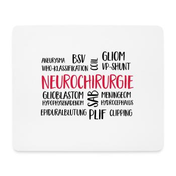 nuage de neurochirurgie - Tapis de souris (format paysage) - blanc - Devant