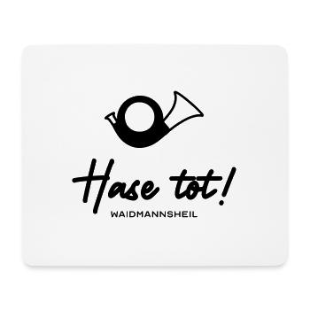 Hase tot - Mousepad (Querformat) - Weiß - Vorne