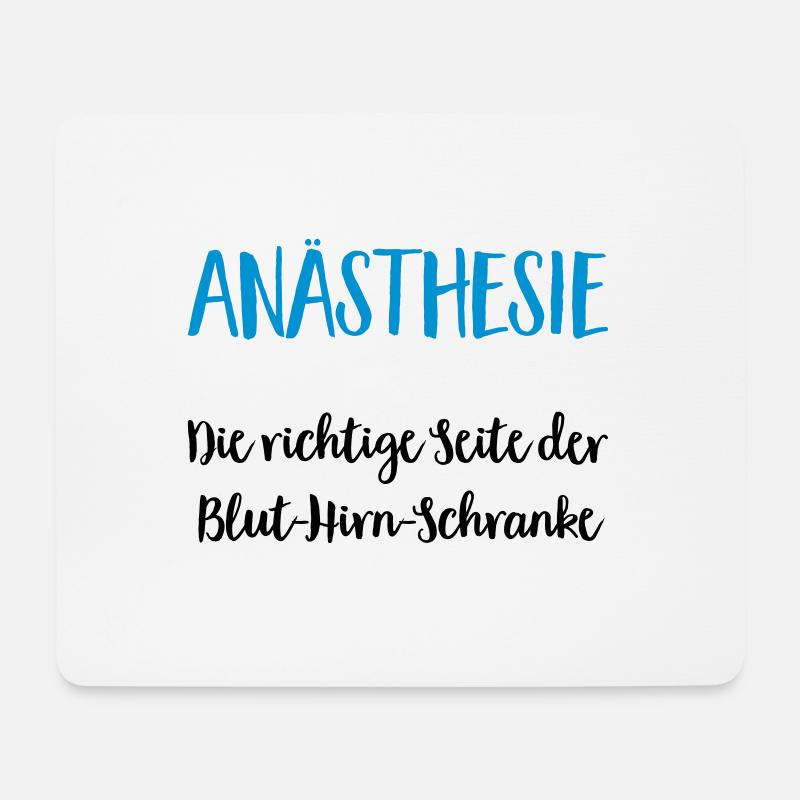 anästhesiewitz - Mousepad (Querformat) - Weiß