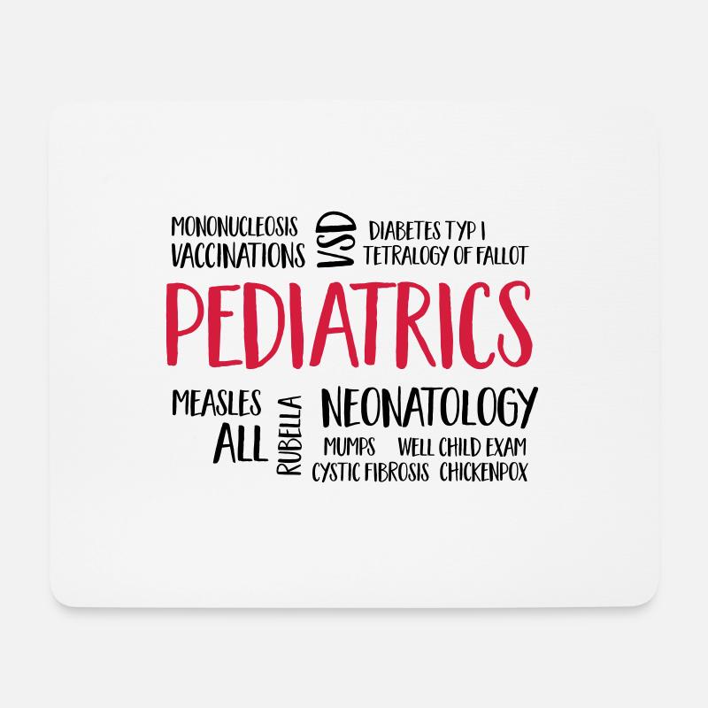 pediatricscloud - Mousepad (Querformat) - Weiß