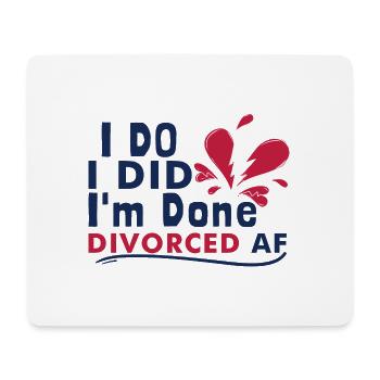 Funny Divorce - Mouse Pad (horizontal) - white - Front