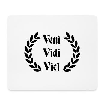 Veni Vidi Vici - lateinischer Spruch - Mousepad (Querformat) - Weiß - Vorne