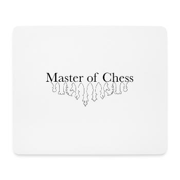 Master of Chess, Black - Mouse Pad (horizontal) - white - Front