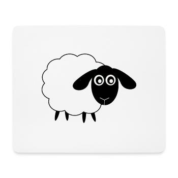 Schaf - Mousepad (Querformat) - Weiß - Vorne