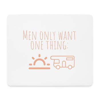MowoT Wohnmobil an der Sonne 2 - Mousepad (Querformat) - Weiß - Vorne