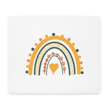 Rainbow Boho Print Abstract Rainbow - Mouse Pad (horizontal) - white - Front