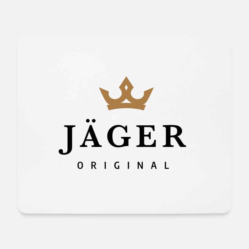 Jäger - Mousepad (Querformat) - Weiß