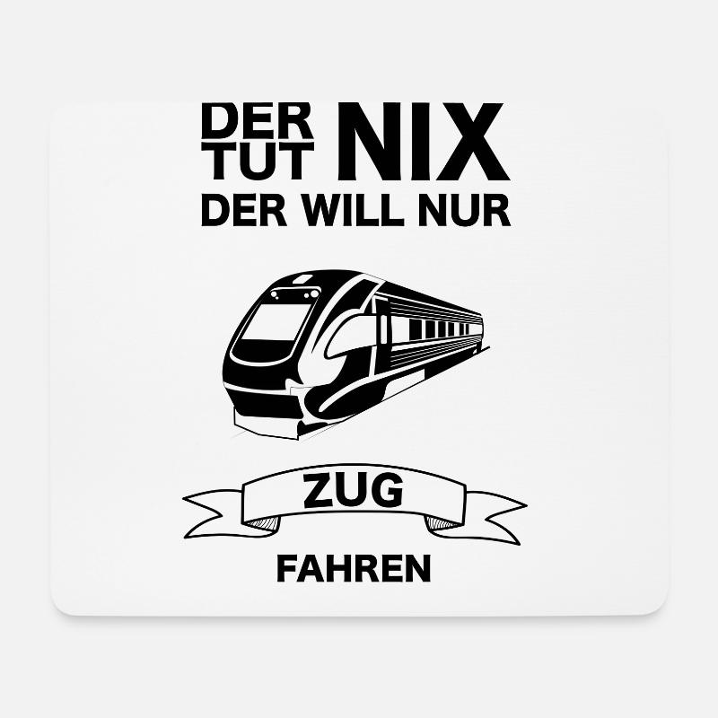 Lokführer Eisenbahn Zug Lokomotive Zugführer Lok - Mousepad (Querformat) - Weiß