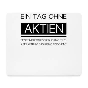 Kapitalismus Fans Börse Aktien Geld Design - Mousepad (Querformat) - Weiß - Vorne