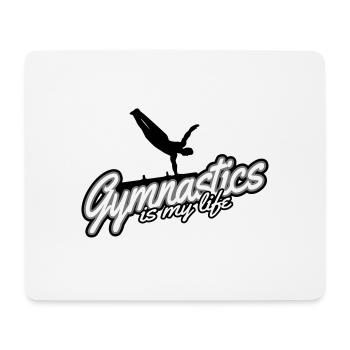 Turner- Gymnastics is my life - turnen - Mousepad (Querformat) - Weiß - Vorne