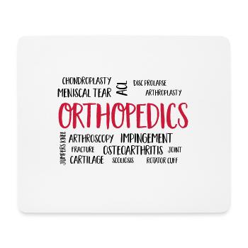 orthopedics - Mouse Pad (horizontal) - white - Front