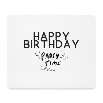 Bon anniversaire - Tapis de souris (format paysage) - blanc - Devant