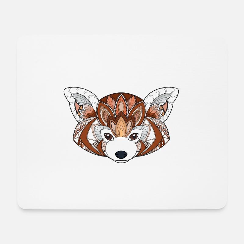 Roter Panda - Mousepad (Querformat) - Weiß