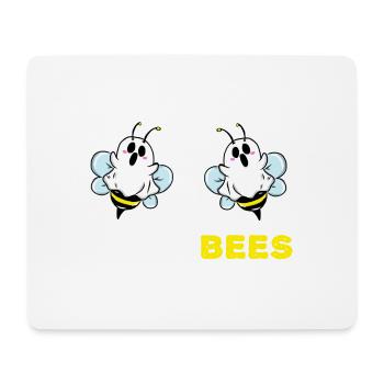 Boo Bees Halloween 2021 Hexenhut gruselig - Mousepad (Querformat) - Weiß - Vorne