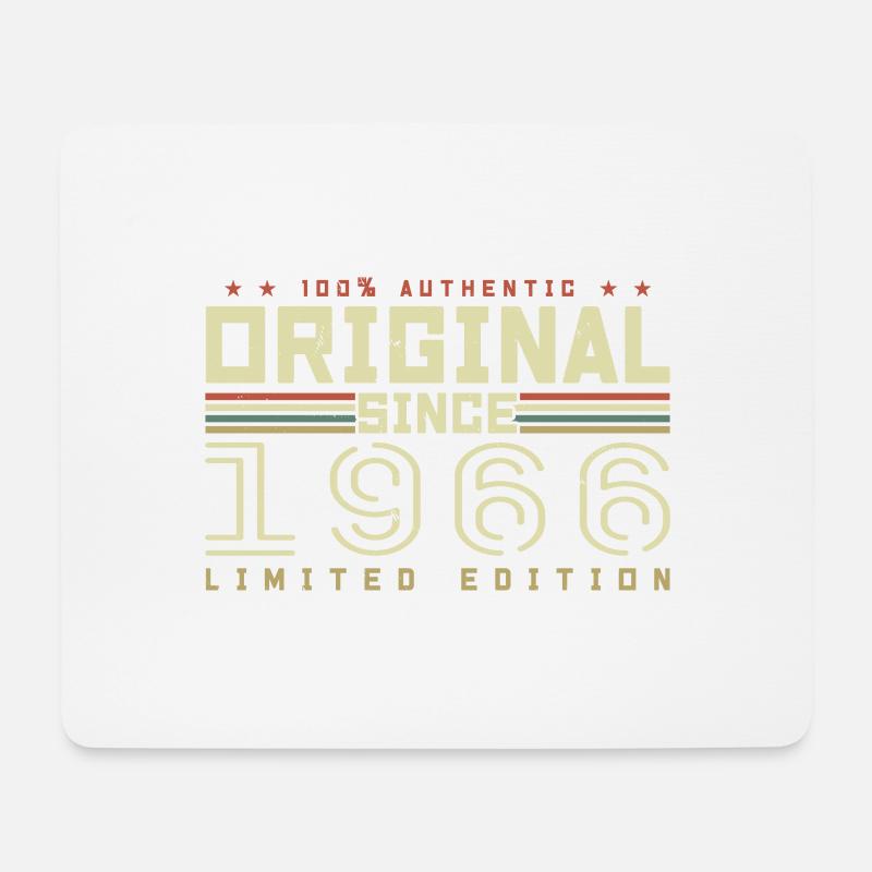 Original 1966 Retro 1966 Geburtstagsgeschenk 1966 - Mousepad (Querformat) - Weiß