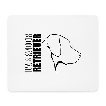 LABRADOR RETRIEVER in profile WILSIGNS dogs dog - Mouse Pad (horizontal) - white - Front