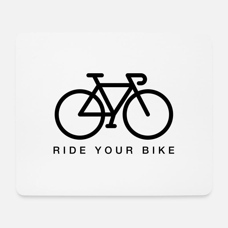 Bicycle - Ride your bike - Mousepad (Querformat) - Weiß