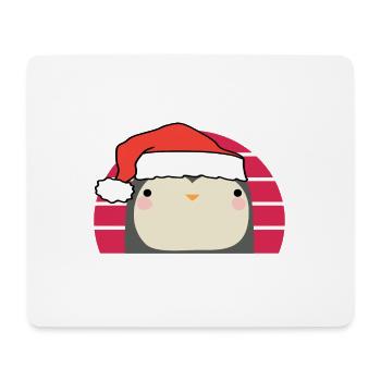 Weihnachten Pinguin - Mousepad (Querformat) - Weiß - Vorne