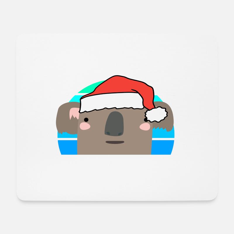 Weihnachten Koala - Mousepad (Querformat) - Weiß