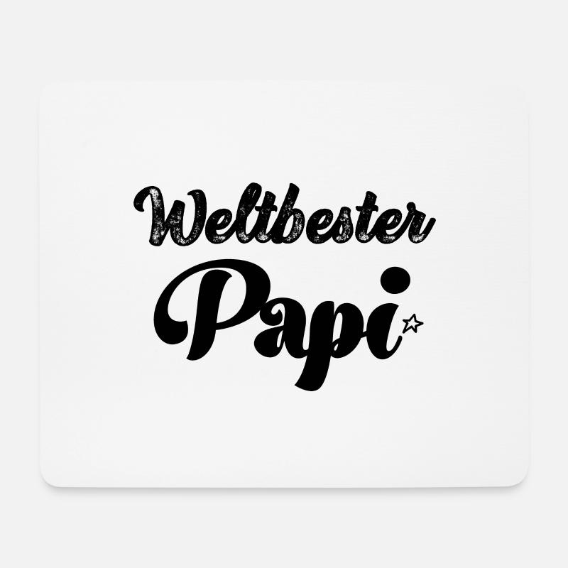 Weltbester Papi Papa Saurus Papi Schweiz - Mousepad (Querformat) - Weiß