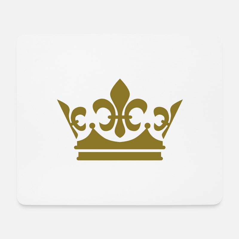 Königs-Krone / Crown 1c - Mousepad (Querformat) - Weiß