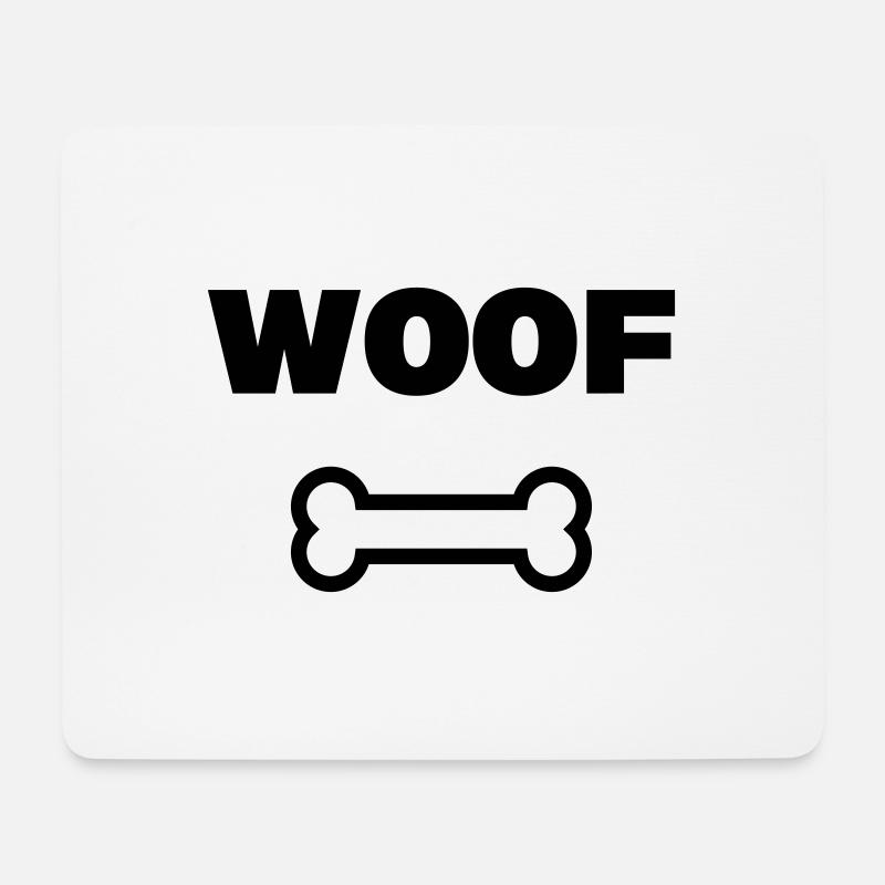 WOOF - Mouse Pad (horizontal) - white