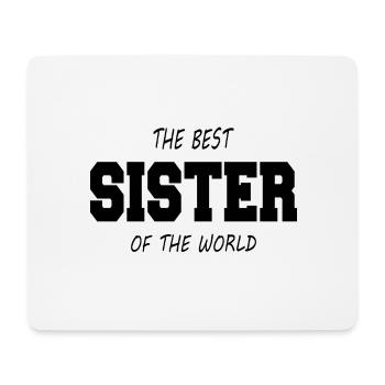 The Best Sister of the World - Tapis de souris (format paysage) - blanc - Devant